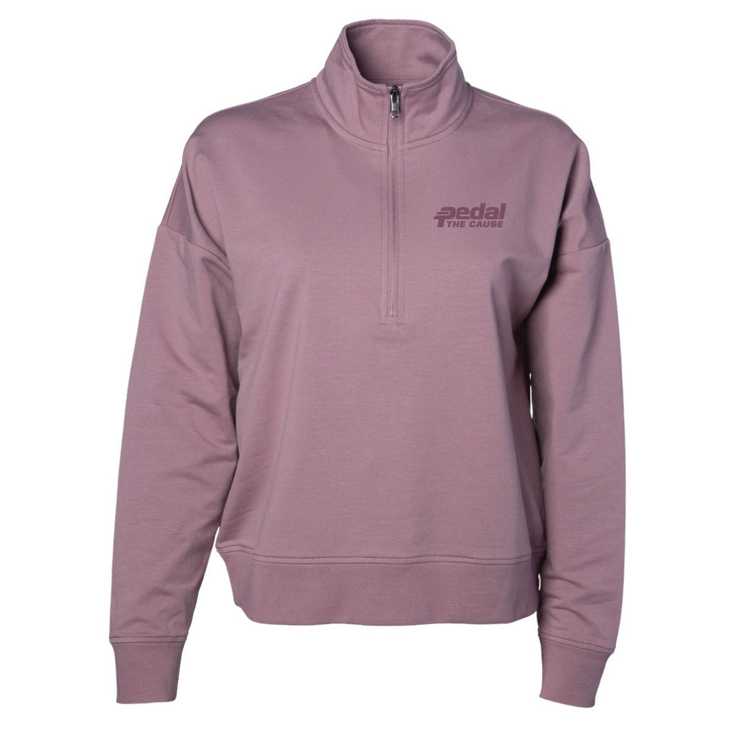 Women's 1/4 Zip Pullover - Orchid