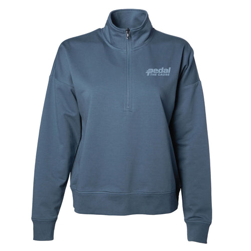 Women's 1/4 Zip Pullover - Storm Blue
