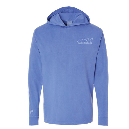 Unisex Garment-Dyed Hooded Long Sleeve T-Shirt