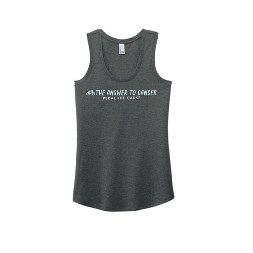 Answer to Cancer Women's Tank - Charcoal