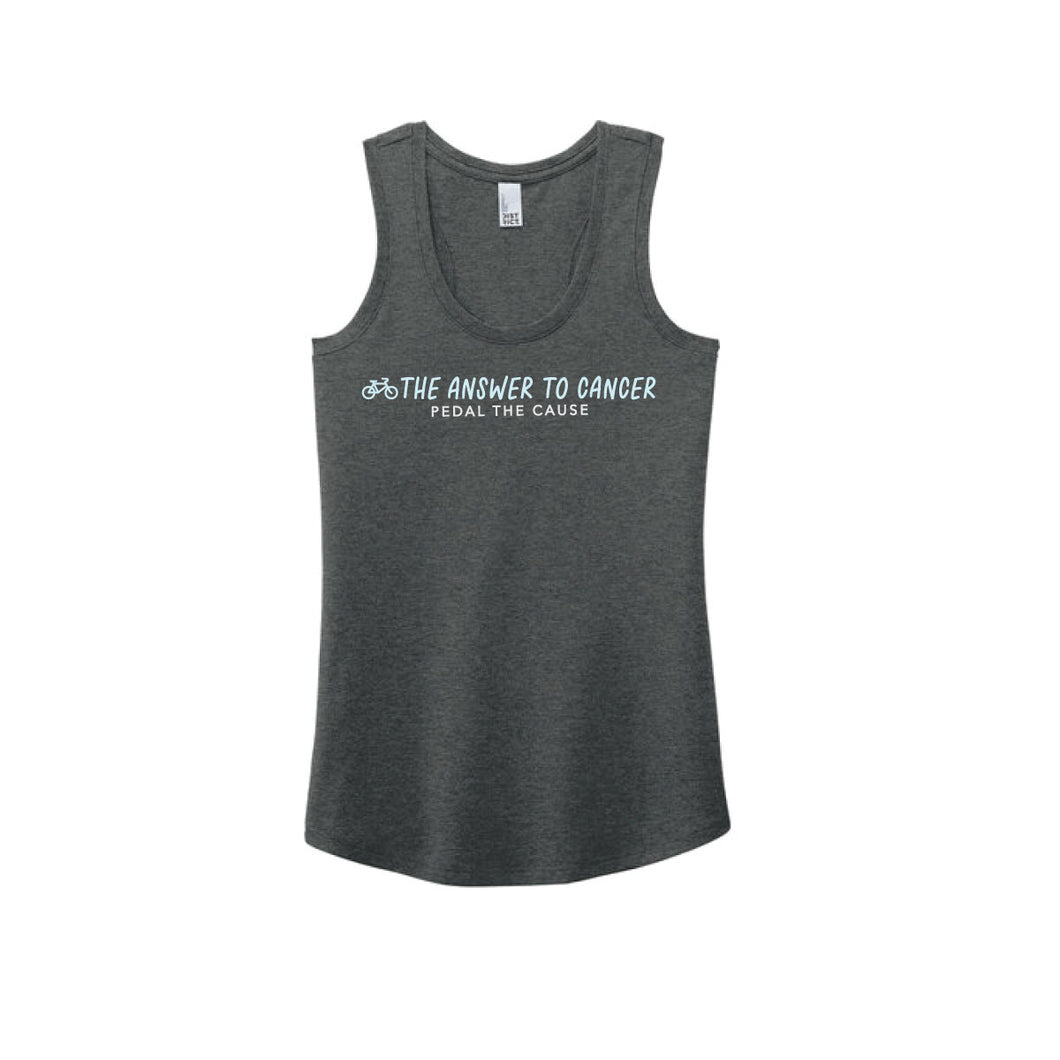 Answer to Cancer Women's Tank - Charcoal